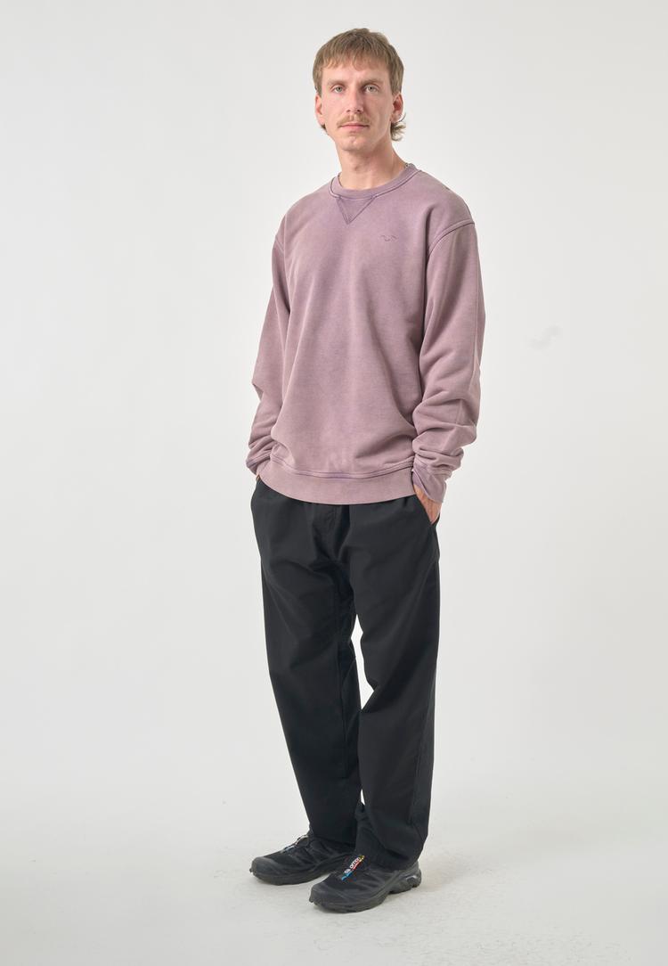 Cleptomanicx Cleptomanicx Ligull Washed Sweatshirt Herren - Plum Perfect - 1 | SportScheck