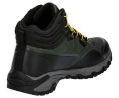 Rückansicht von Brütting Outdoorschuh Wanderschuhe Herren grün/schwarz/gelb
