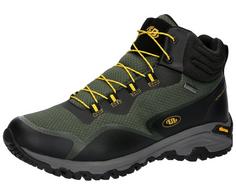 Brütting Outdoorschuh Wanderschuhe Herren grün/schwarz/gelb