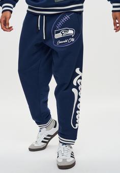 Rückansicht von Re:Covered NFL Seahawks Emerald City Sweathose Herren Navy