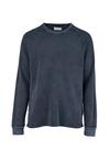 Cleptomanicx Boxy Crewneck Thermal Longsweat Herren - Sky Captain