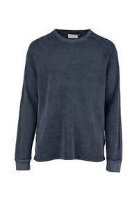 Cleptomanicx Boxy Crewneck Thermal Longsweat Herren - Sky Captain