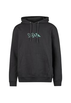 Cleptomanicx Classic Hooded Scribble Gull Kapuzenshirt Herren Blue Graphite