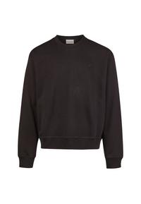 Cleptomanicx Boxy Crewneck Ligull Boxy Crop Longsweat Herren - Black