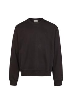 Cleptomanicx Boxy Crewneck Ligull Boxy Crop Longsweat Herren Black