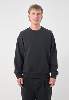 Rückansicht von Cleptomanicx Boxy Crewneck Ligull Boxy Crop Longsweat Herren Black