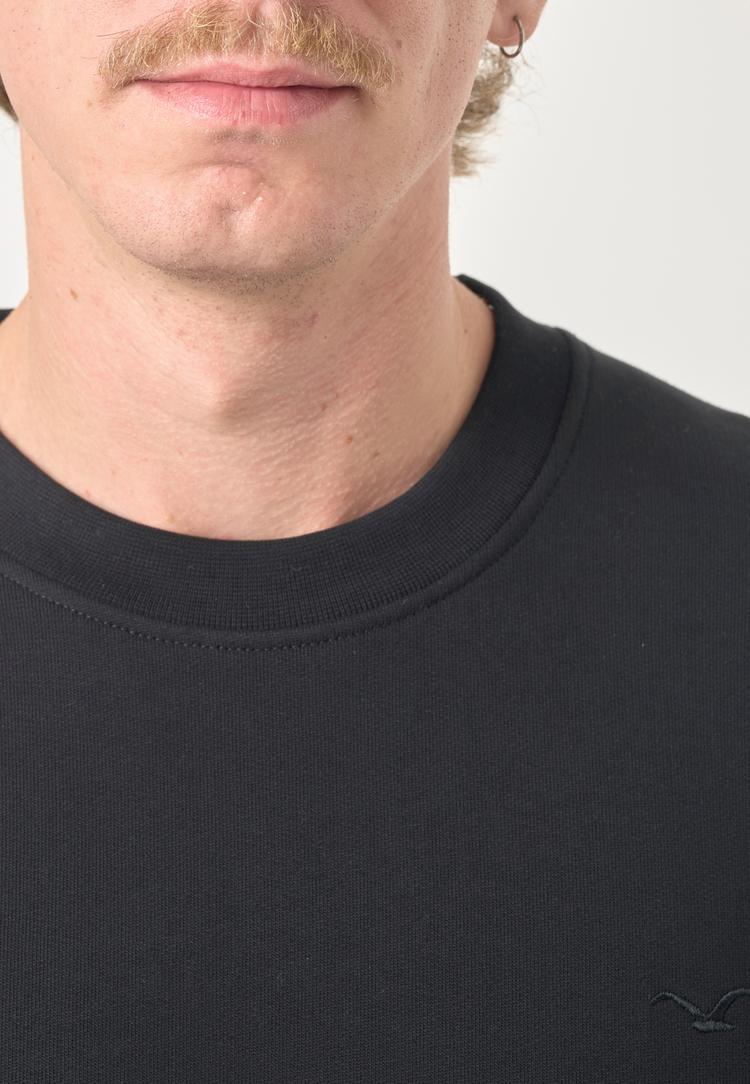 Cleptomanicx Cleptomanicx Boxy Crewneck Ligull Boxy Crop Longsweat Herren - Black - 3 | SportScheck