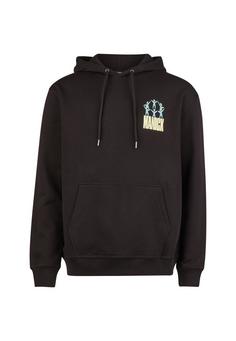 Cleptomanicx Classic Hooded Gathering Kapuzenshirt Herren Black