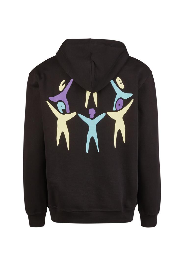 Cleptomanicx Cleptomanicx Classic Hooded Gathering Kapuzenshirt Herren - Black - 1 | SportScheck