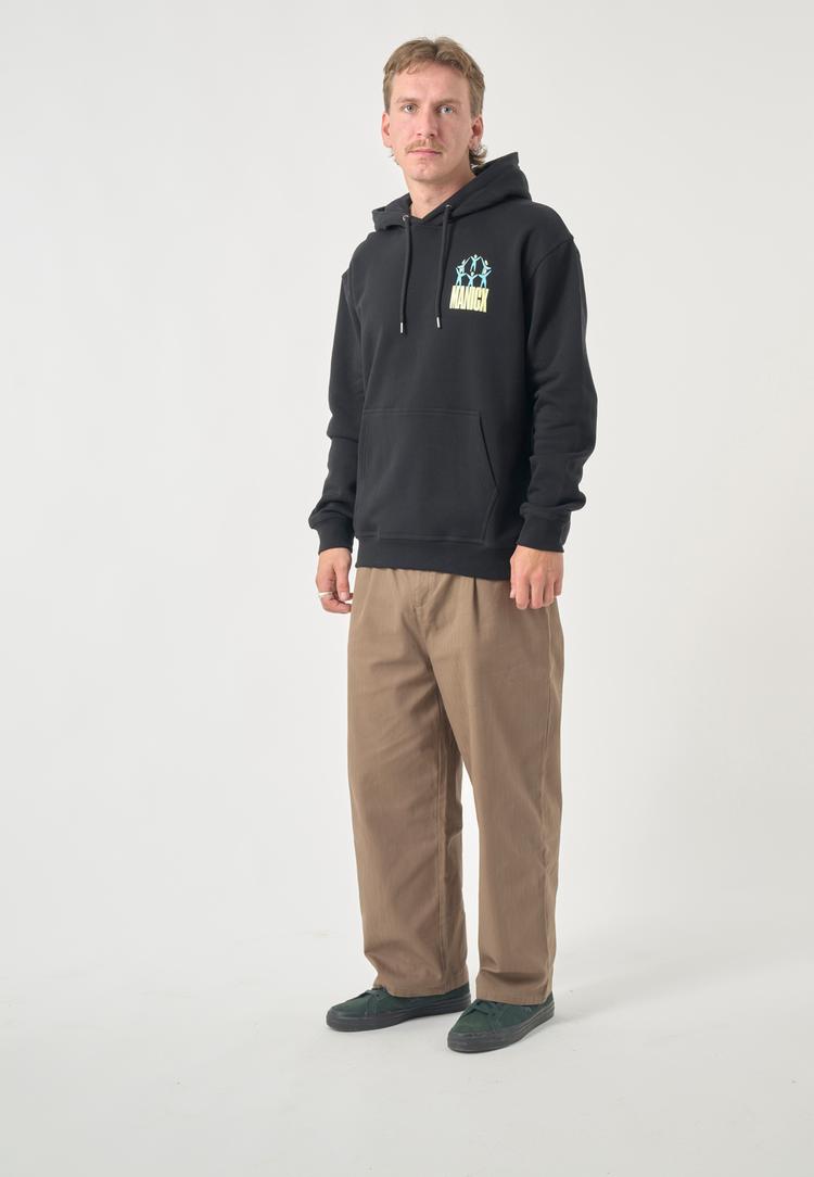 Cleptomanicx Cleptomanicx Classic Hooded Gathering Kapuzenshirt Herren - Black - 1 | SportScheck