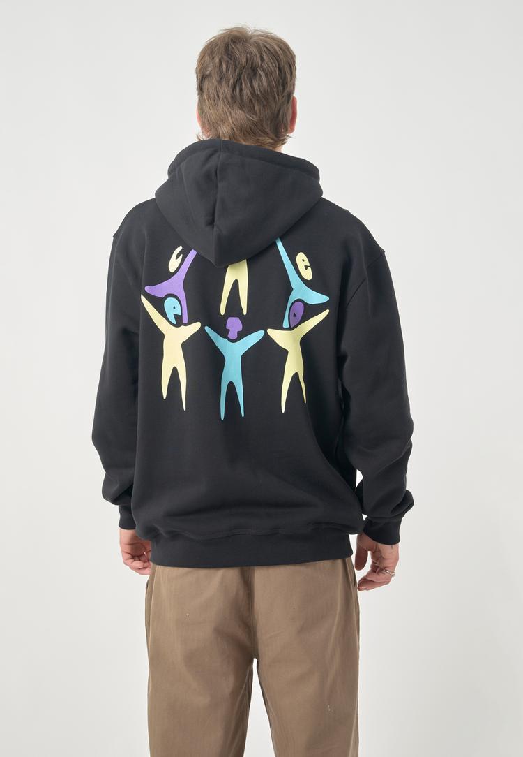 Cleptomanicx Cleptomanicx Classic Hooded Gathering Kapuzenshirt Herren - Black - 2 | SportScheck