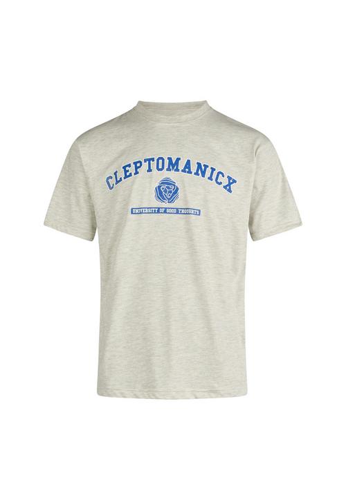 Cleptomanicx Classic Tee Uni Hands Printshirt Herren