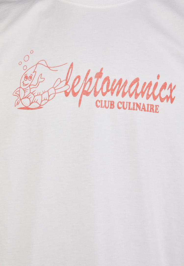 Cleptomanicx Cleptomanicx Classic Tee Club Cullinaire Printshirt Herren - White - 2 | SportScheck