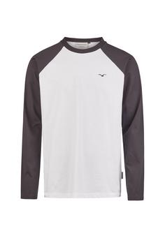 Cleptomanicx Longsleeve Ligull College Langarmshirt Herren Blue Graphite
