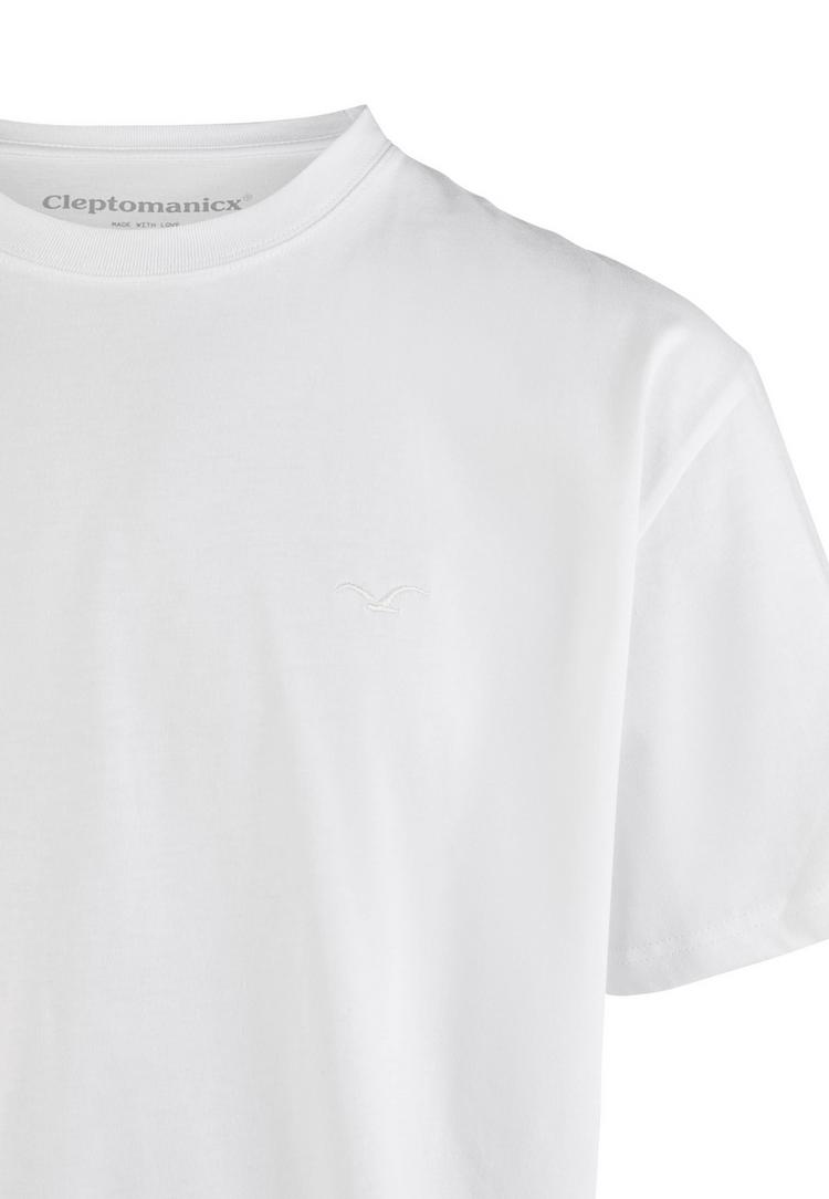 Cleptomanicx Cleptomanicx Boxy Tee Ligull Boxy Crop T-Shirt Herren - White - 2 | SportScheck