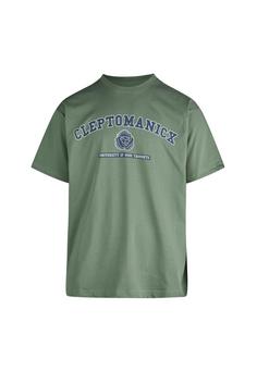 Cleptomanicx Classic Tee Uni Hands Printshirt Herren Laurel Wreath
