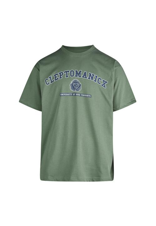 Cleptomanicx Classic Tee Uni Hands Printshirt Herren