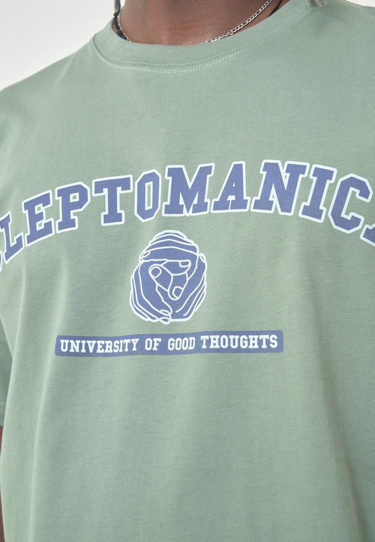 Cleptomanicx Cleptomanicx Classic Tee Uni Hands Printshirt Herren - Laurel Wreath - 2 | SportScheck