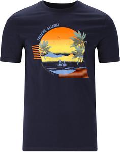 Cruz Flair Printshirt Herren 2048 Navy Blazer