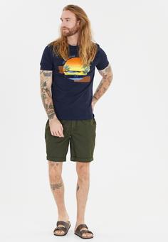 Rückansicht von Cruz Flair Printshirt Herren 2048 Navy Blazer