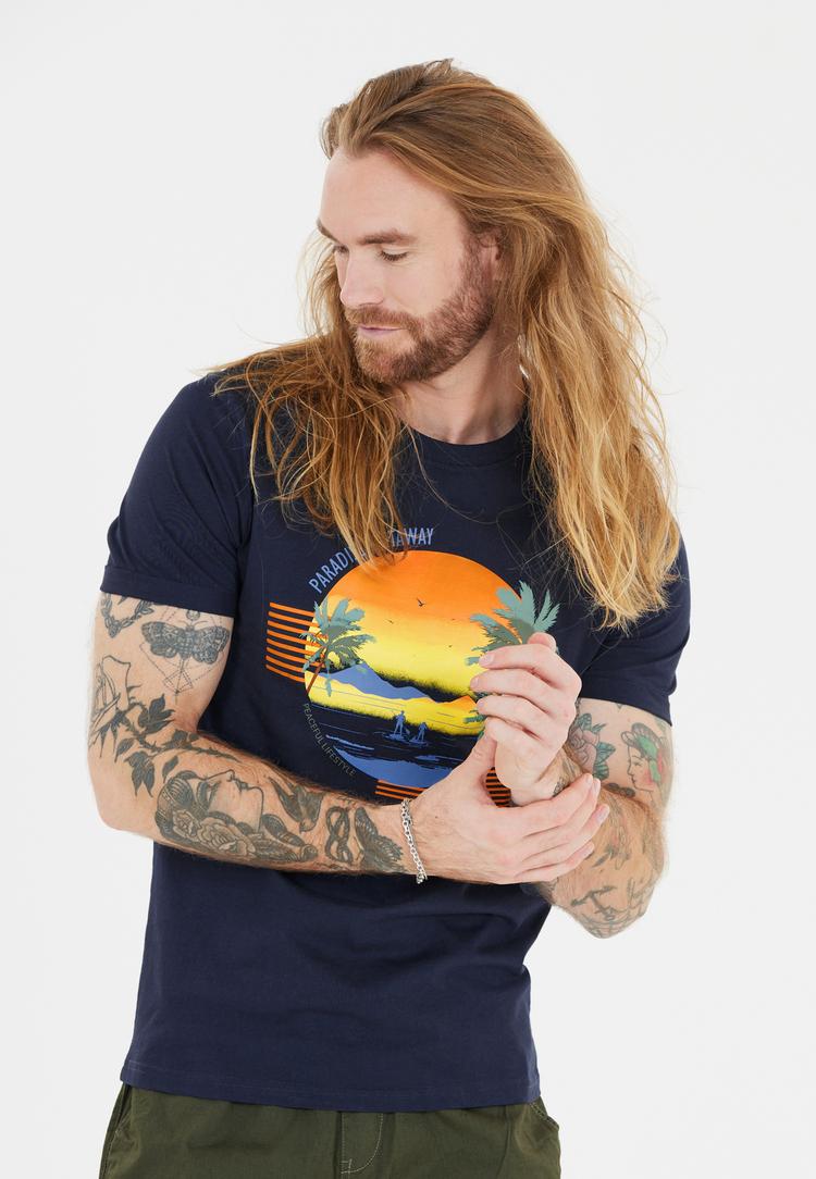 Cruz Cruz Flair Printshirt Herren - 2048 Navy Blazer - 1 | SportScheck