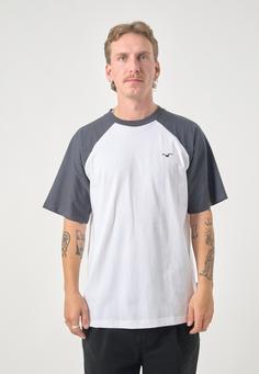 Rückansicht von Cleptomanicx Boxy Tee Ligull College T-Shirt Herren Skipper Blue