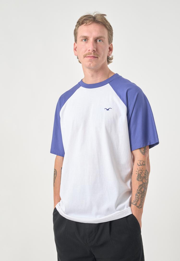 Cleptomanicx Cleptomanicx Boxy Tee Ligull College T-Shirt Herren - Skipper Blue - 1 | SportScheck