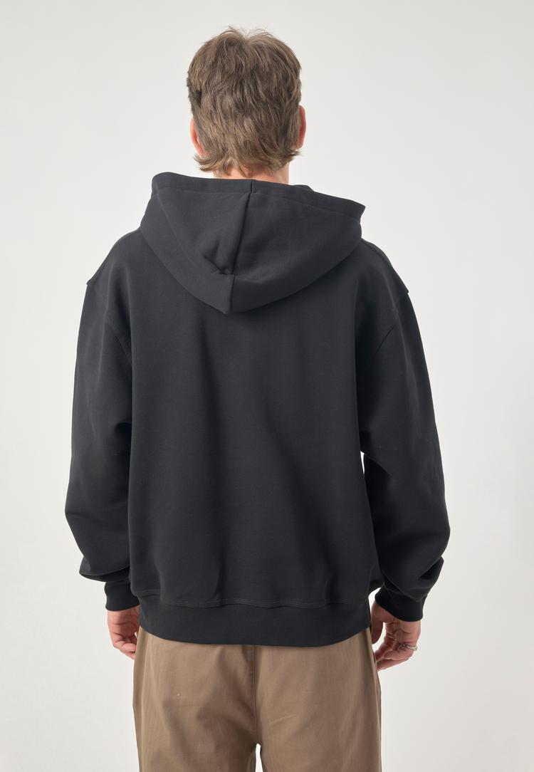 Cleptomanicx Cleptomanicx Boxy Hooded Ligull Boxy Crop Kapuzenshirt Herren - Black - 2 | SportScheck