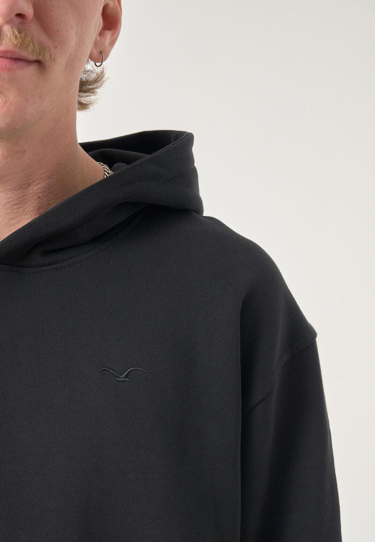 Cleptomanicx Cleptomanicx Boxy Hooded Ligull Boxy Crop Kapuzenshirt Herren - Black - 2 | SportScheck