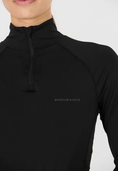 Rückansicht von Endurance Chrissie Laufhoodie Damen 1001 Black