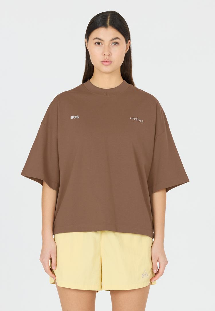 SOS SOS Iraya T-Shirt Damen - 1119 Shitake - 1 | SportScheck