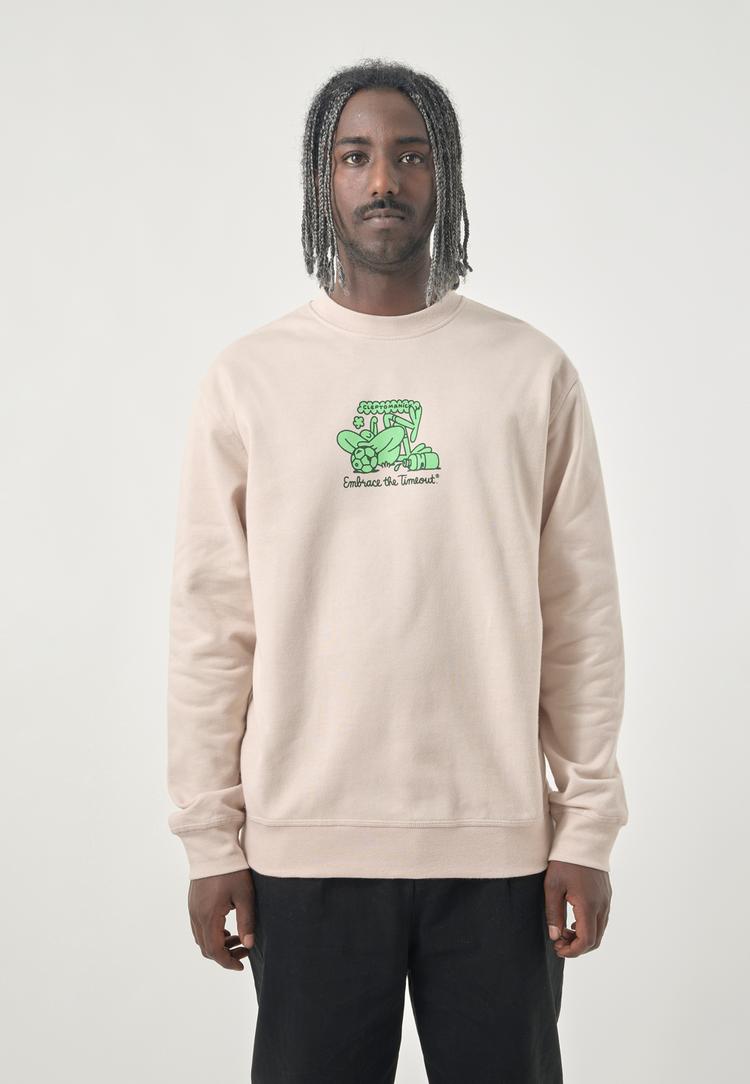 Cleptomanicx Cleptomanicx Embrace Football Longsweat Herren - Pumice Stone - 1 | SportScheck