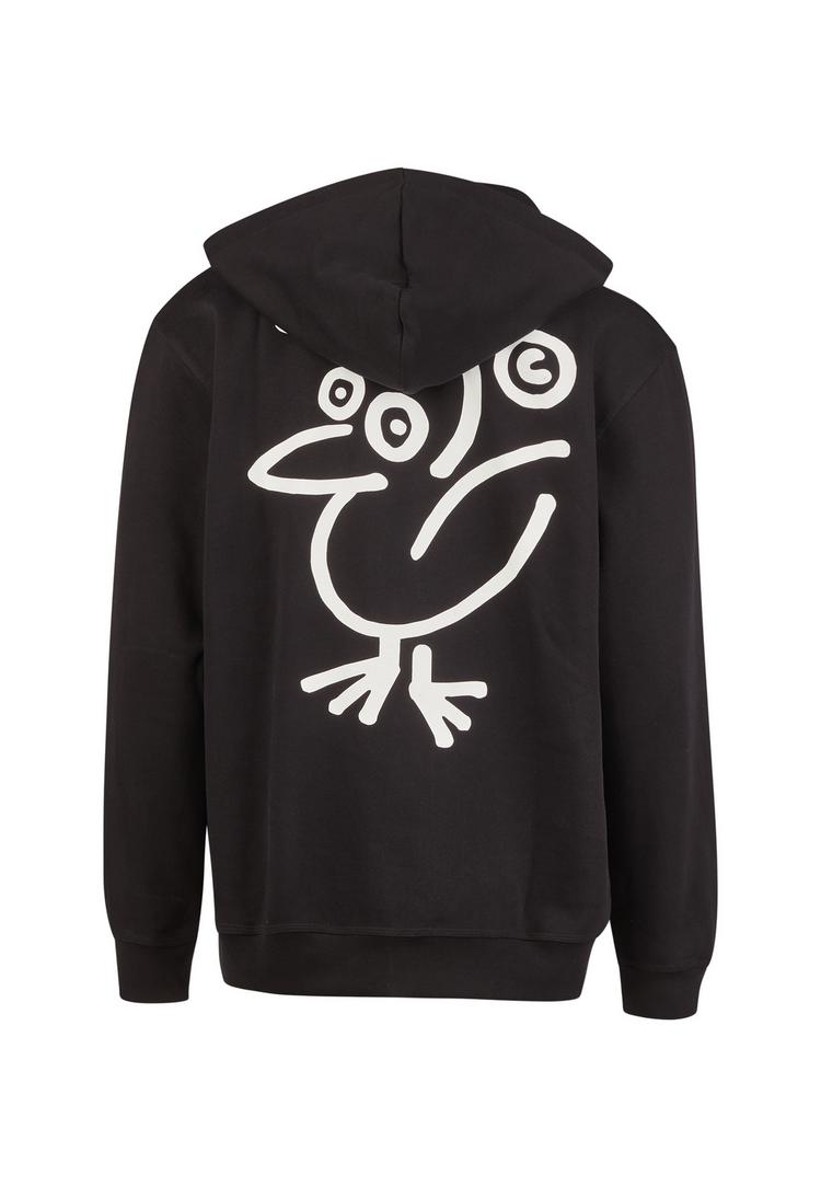 Cleptomanicx Cleptomanicx Sketchu Gull Zip Kapuzenshirt Herren - Black - 1 | SportScheck