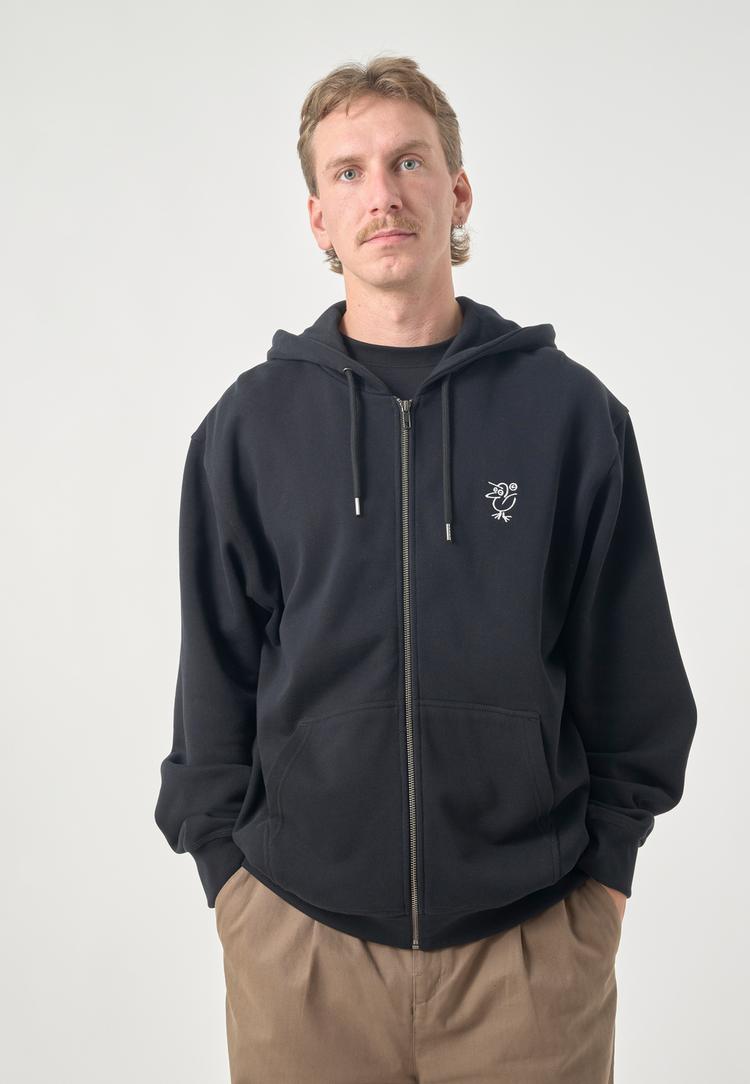 Cleptomanicx Cleptomanicx Sketchu Gull Zip Kapuzenshirt Herren - Black - 1 | SportScheck
