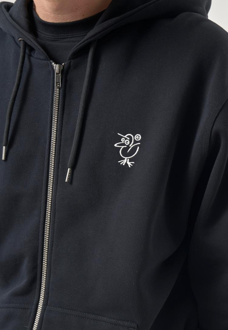 Cleptomanicx Cleptomanicx Sketchu Gull Zip Kapuzenshirt Herren - Black - 2 | SportScheck