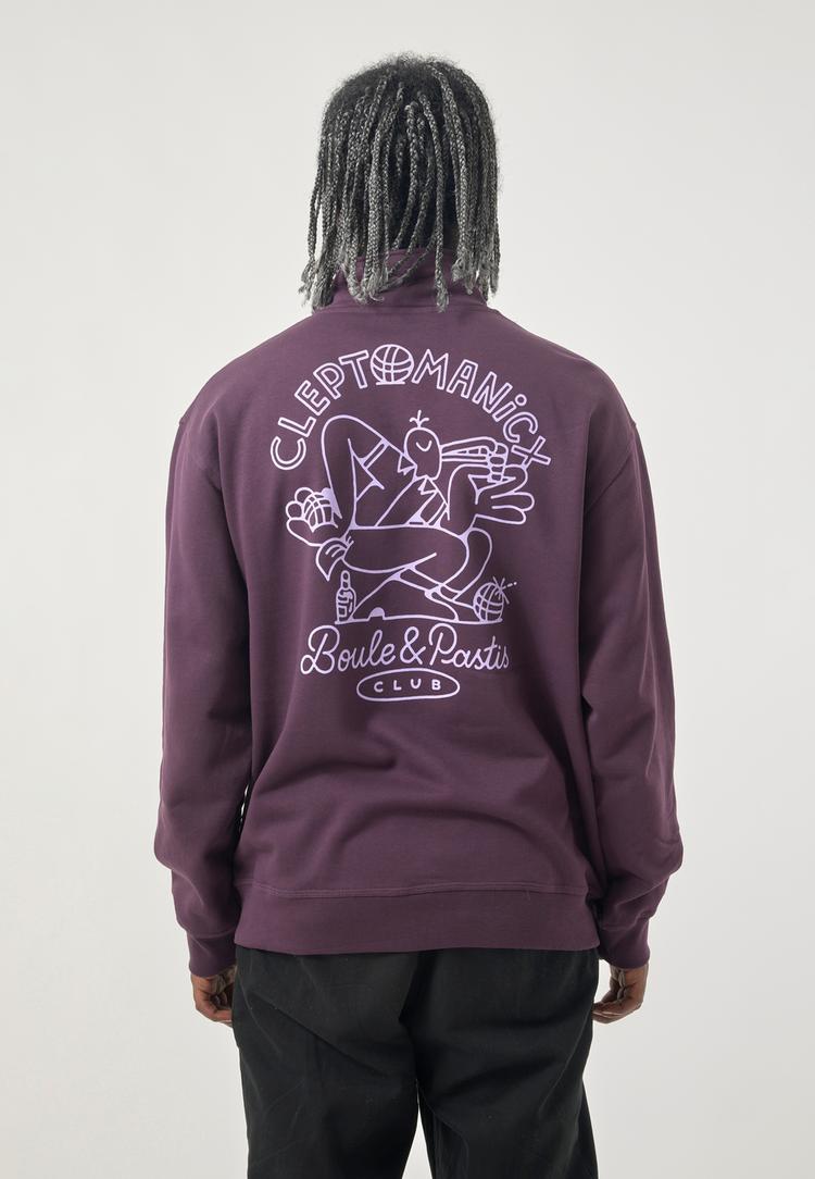 Cleptomanicx Cleptomanicx Boule & Pasti Sweatshirt Herren - Plum Perfect - 1 | SportScheck