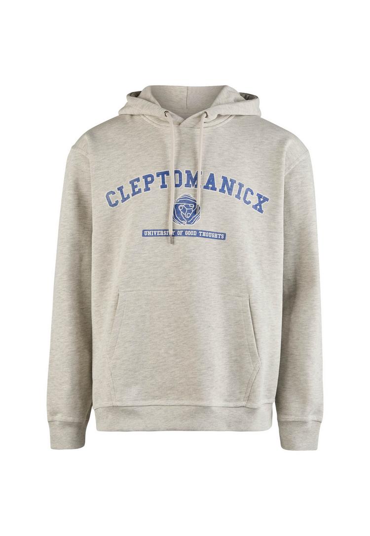 Cleptomanicx Cleptomanicx Classic Hooded Uni Hands Hoodie Herren - Light Heather Gray - 0 | SportScheck