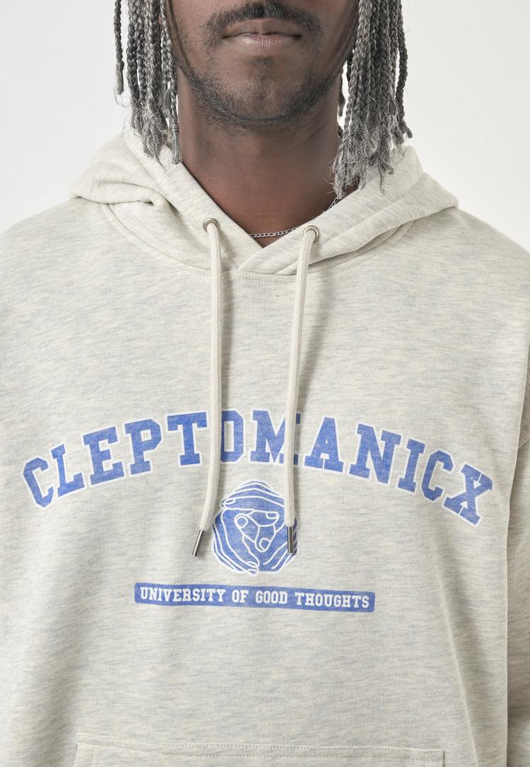 Cleptomanicx Cleptomanicx Classic Hooded Uni Hands Hoodie Herren - Light Heather Gray - 2 | SportScheck
