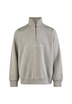 Cleptomanicx Boxy Crewneck Eurostile Longsweat Herren Heather Gray