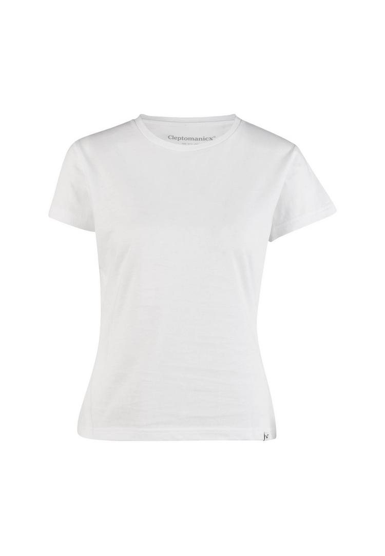 Cleptomanicx Cleptomanicx Slim Tee Ligull Slim T-Shirt Damen - White - 0 | SportScheck