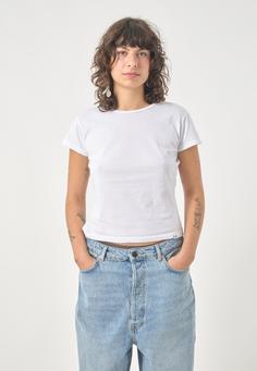 Rückansicht von Cleptomanicx Slim Tee Ligull Slim T-Shirt Damen White