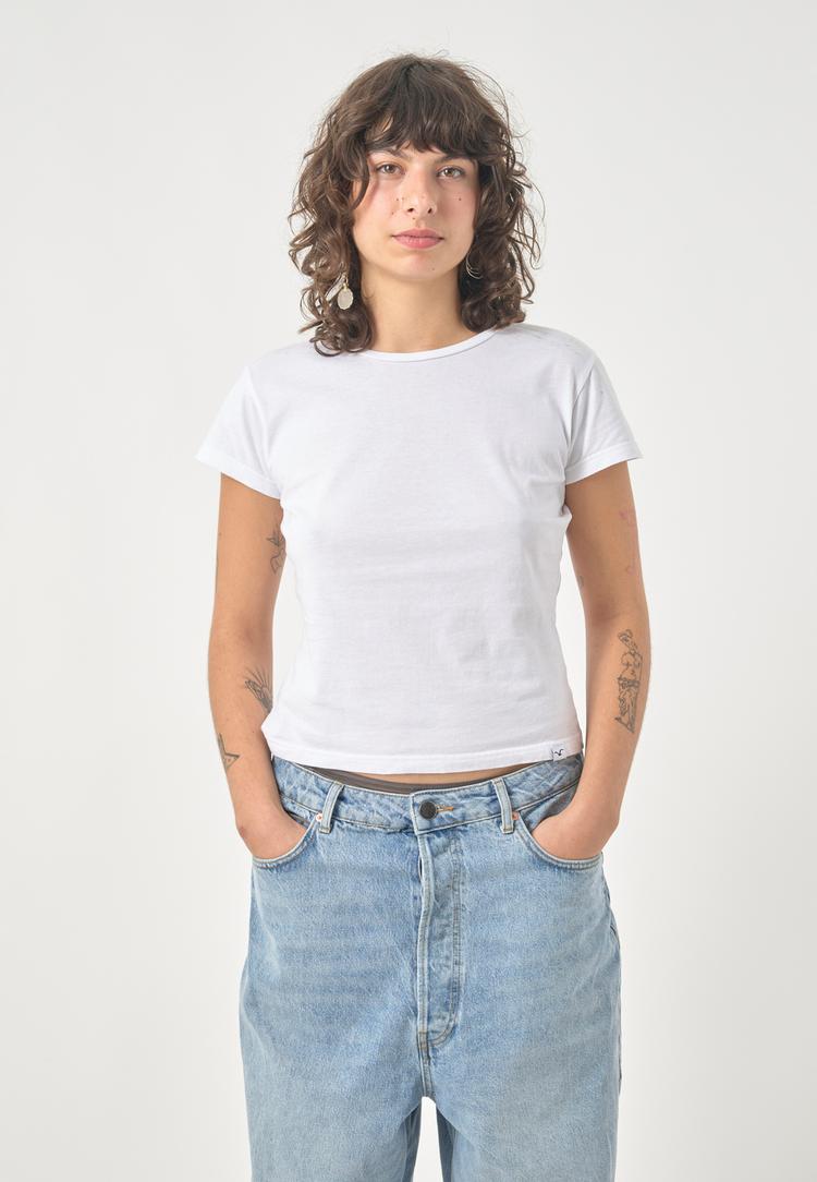 Cleptomanicx Cleptomanicx Slim Tee Ligull Slim T-Shirt Damen - White - 0 | SportScheck