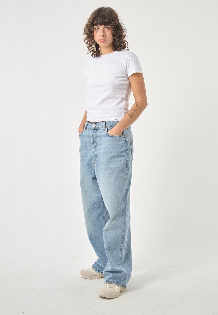 Cleptomanicx Cleptomanicx Slim Tee Ligull Slim T-Shirt Damen - White - 1 | SportScheck