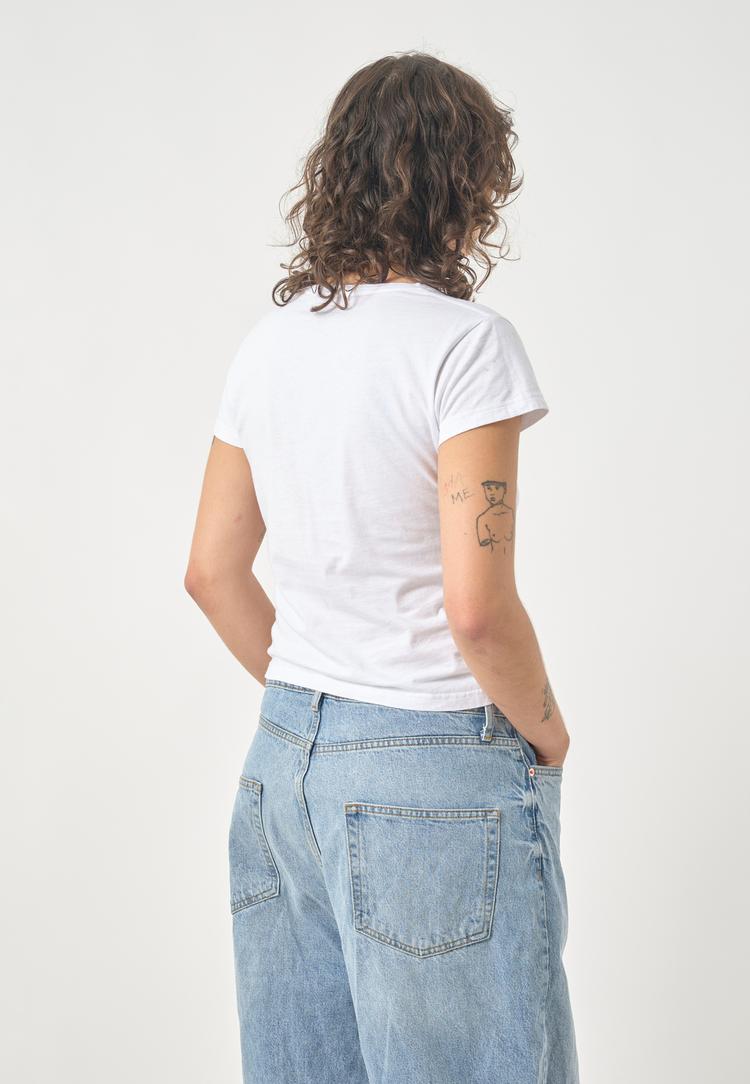 Cleptomanicx Cleptomanicx Slim Tee Ligull Slim T-Shirt Damen - White - 2 | SportScheck