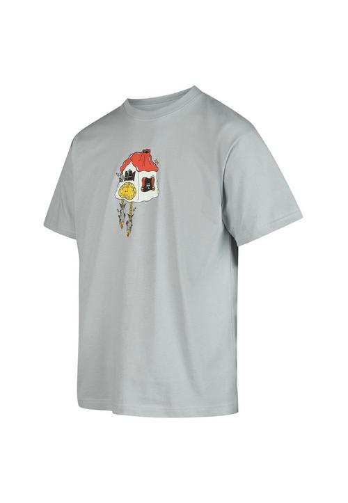Rückansicht von Cleptomanicx Classic Tee Cuckoo Printshirt Herren Arctic Ice