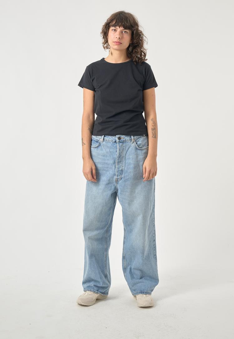 Cleptomanicx Cleptomanicx Slim Tee Ligull Slim T-Shirt Damen - Black - 0 | SportScheck