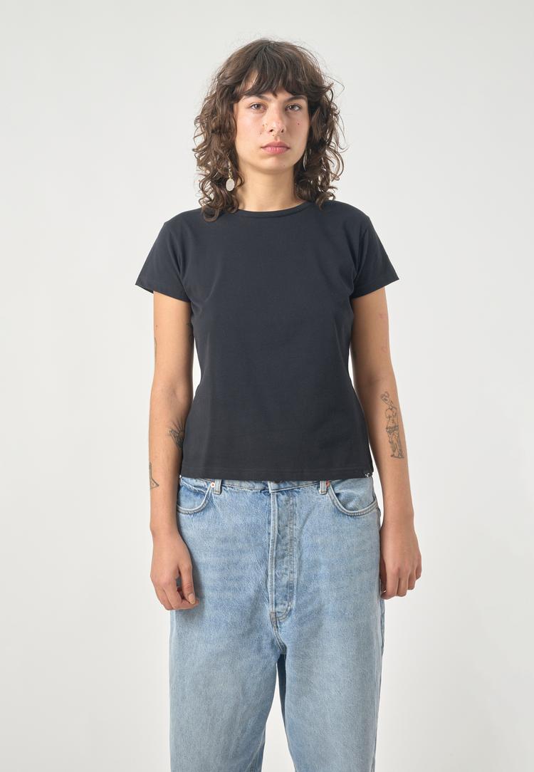 Cleptomanicx Cleptomanicx Slim Tee Ligull Slim T-Shirt Damen - Black - 1 | SportScheck