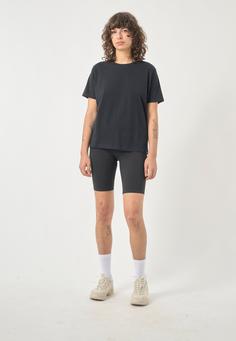 Rückansicht von Cleptomanicx Basic Tee Ligull T-Shirt Damen Black
