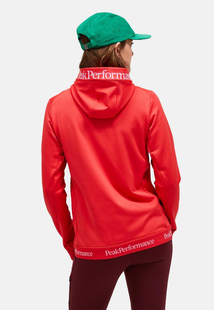 Peak Performance Peak Performance W Rider Tech Zip Hood Fleecejacke Damen - knallrot - 0 | SportScheck