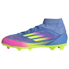 adidas F50 League Mid FG/MG Kids Fußballschuh Fußballschuhe Kinder Blue Fusion / Lucid Lemon / Lucid Pink
